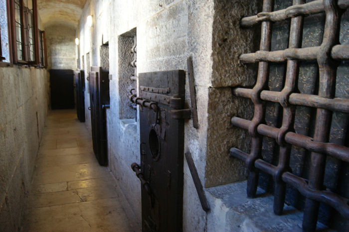 Wnętrze więzienia Piombi w Wenecji